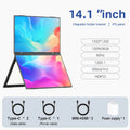 Dual-Screen Portable Monitor 14.1-Inch 15.6-Inch Portable Monitor for Laptop Screen Expander Dual Monitor Dual Monitor Foldable