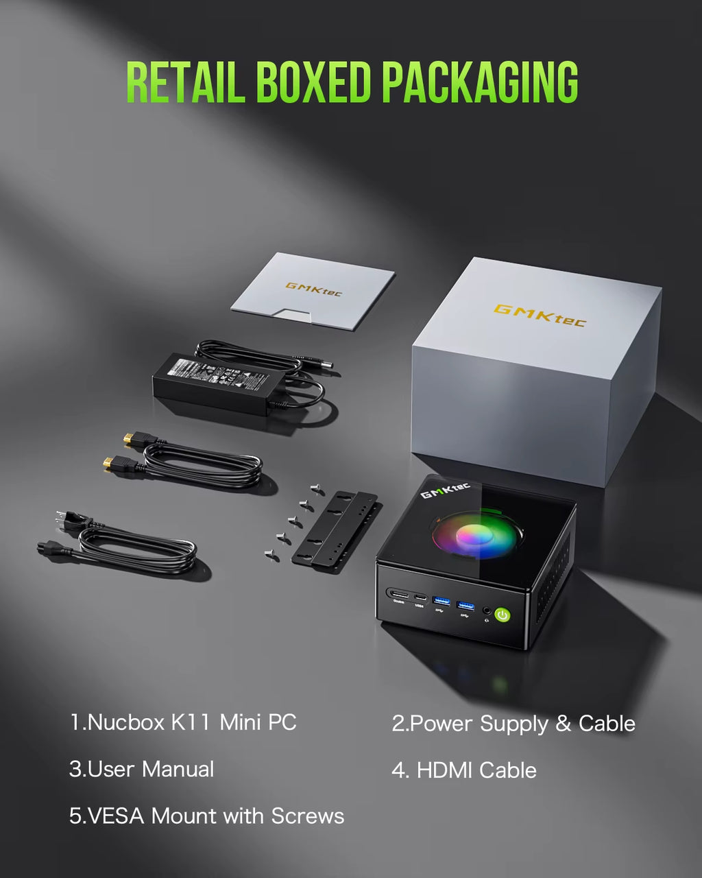 Gmktec Mini PC K11  R9 8945HS Gaming Mini PC 32GB DDR5 1TB SSD Computer PC Mini Computer PC Win11 Pro Gaming PC